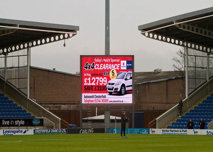 LEIDENE van de stadion de Vierkante RGB SMD P10 Openlucht Volledige Kleur Vertoningsschermen die Aanplakbord adverteren