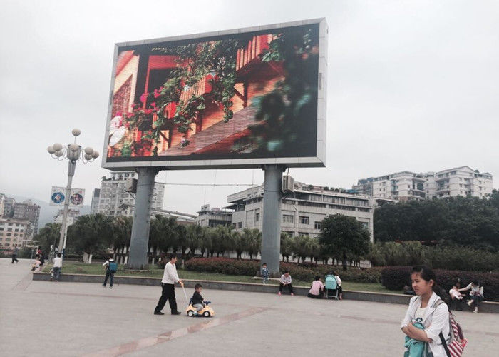 Full Color Groot stadion Buitenbouw Vaste waterdichte P10 LED-advertentieborden