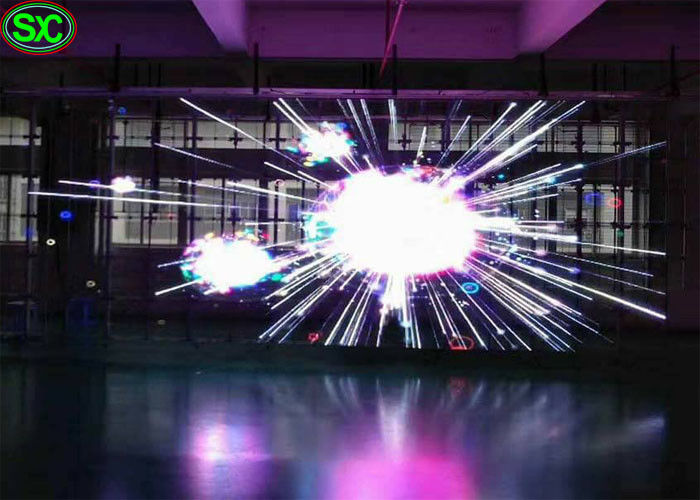 Van het schermhd van het P3.91 flintglas het Openlucht RGB Transparante videoglas geleide Scherm