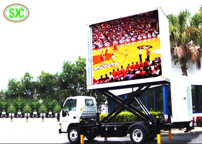 Buiten waterdicht P10 lichtgewicht aanhangwagen mobiele vrachtwagen HD LED-reclame scherm
