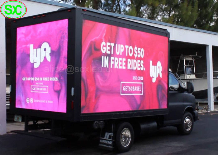 P6 Mobiele de Doos LEIDENE van de Vrachtwagenaanhangwagen Vertoning, het Scherm Digitale LEIDEN van Voertuigtv teken