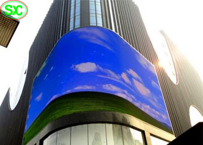RGB Full Color P10mm TV Reclame Outdoor Video Curve LED Sign Display
