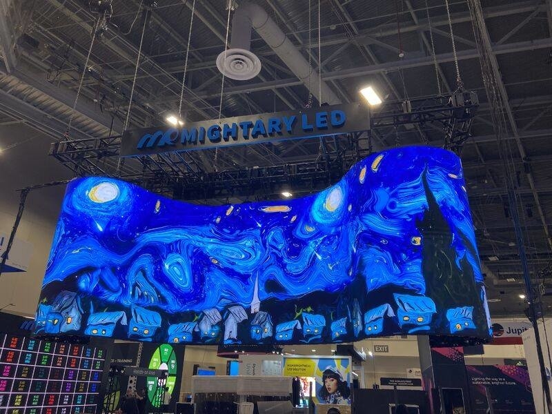 HD 3 jaar garantie Volle kleur 3840hz P3.91 Indoor Curved Led Display Screen For Stage