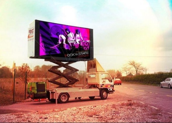 Verhuur op maat gemaakt groot, volledig gekleurd, buitenreclame-LED-display 1R1G1B
