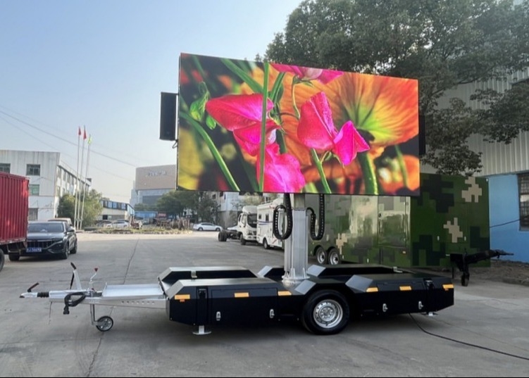 On-the-Move Advertising P3 Mobile Truck LED Display Screen met op de truck gemonteerde installatie en hoge vernieuwingsfrequentie