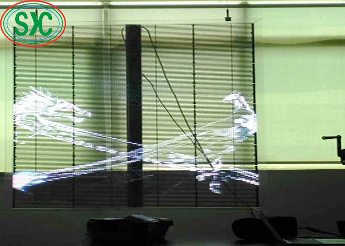 Hoge helderheid Full Color Transparent Display SMD2525 IP54 Lange levensduur