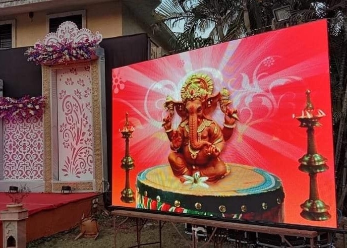 Buiten IP65 RGB LED Display Waterdicht Doos P5 Epistar Chip Advertisement 3 Jaar Garantie
