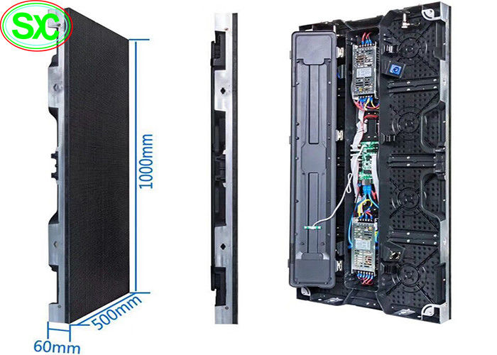 Binnen Volledige LEIDENE van de Kleurenp4.81 Huur het Schermvertoning 500x1000mm voor Gebeurtenissen