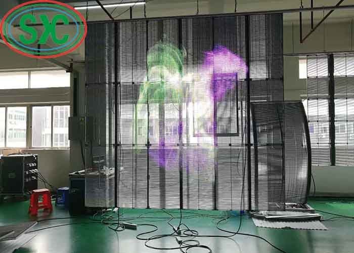 AC100-240V 60Hz Input Transparent LED Display Screen voor indoor reclame video display functie 3-5 jaar garantie