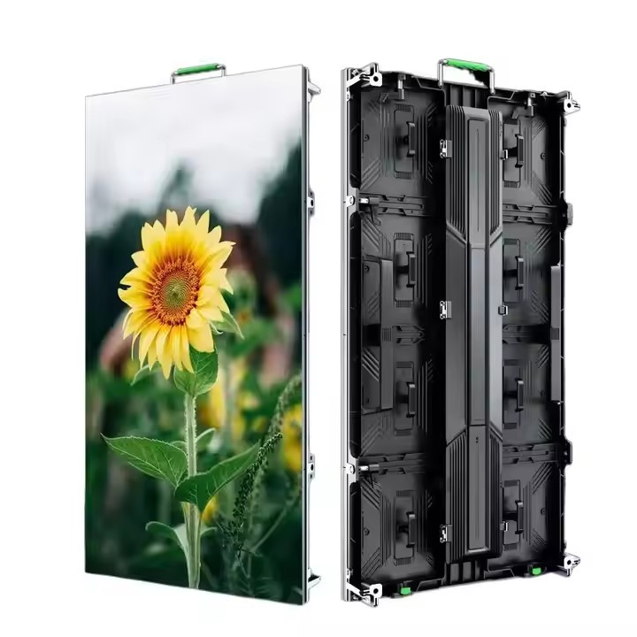 Inrichting met gegoten aluminium-scherm, vast/verhuurd volkleurig LED-scherm, 256x128 mm, LED-module