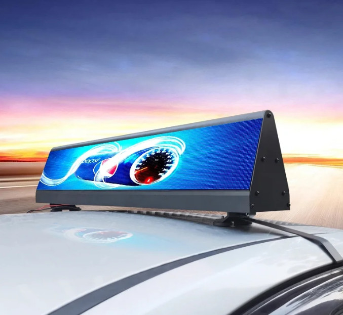 256 mm x 128 mm Kasgrootte P4 Full Color Cab Car Screen met waterdicht ontwerp en 3