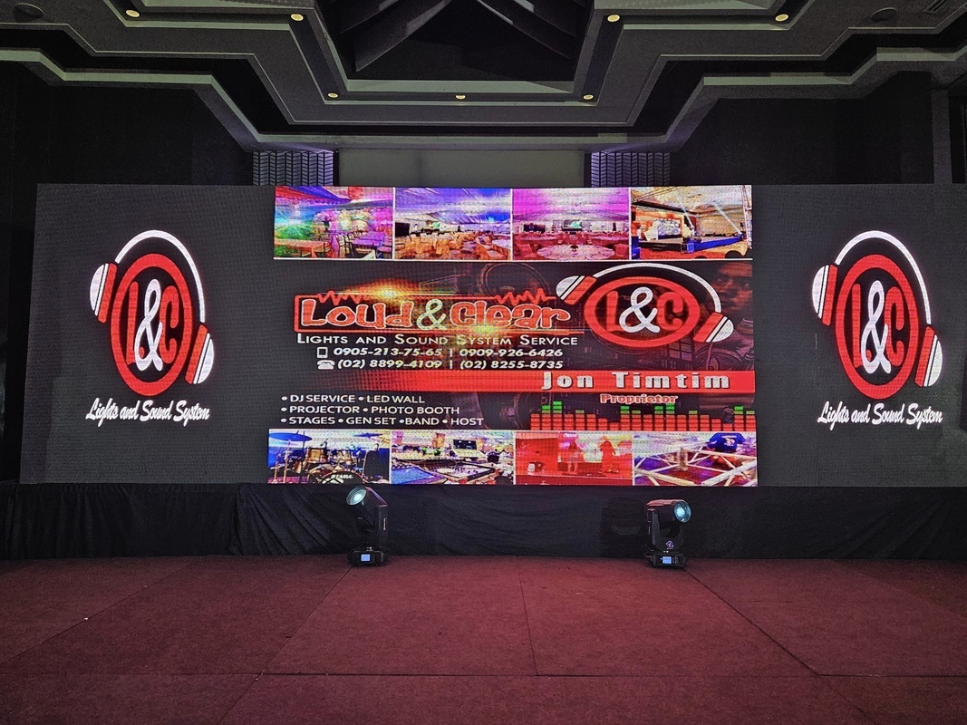 640000punten/m2 Dichtheid fijne toonhoogte Led Display met full color tube chip en gegoten aluminium kastmateriaal