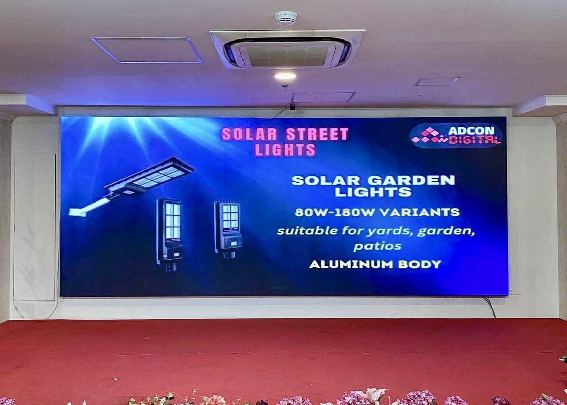 COB P1.25 Indoor Die-Casting Aluminium Cabinet Full Color LED Display DC5V Advertentiemodule 160*160mm