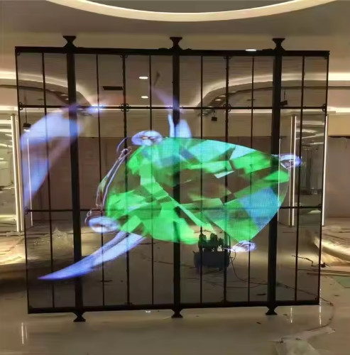 Fabrieksprijs Zelfklevend Reclame Ultra dun P3.75 P5 P6 P8 P10 Display Voor Glas Venster Wand Doorzichtig Chip Led Screen