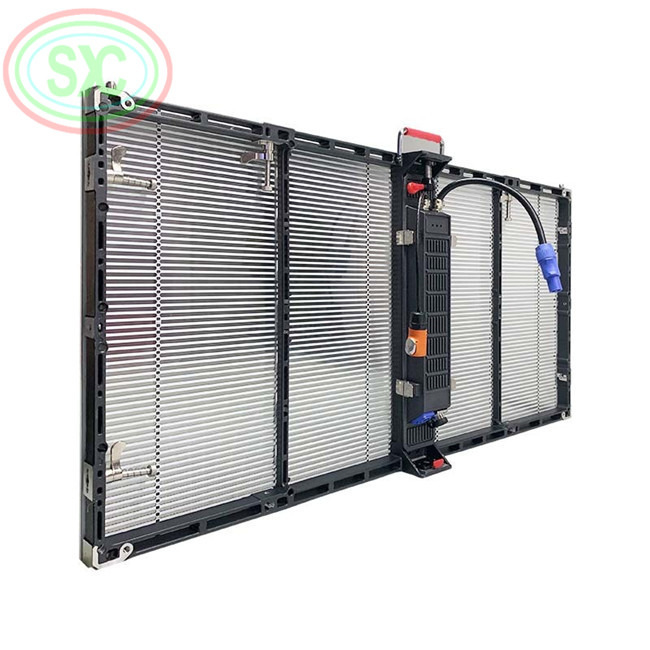 Aanpasbare transparante LED-videomuur met SMD2121 LED-type en 0,2 kg/PC modulegewicht