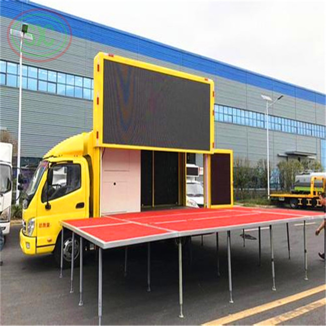 2727 Makkelijk te monteren lamp mobiele vrachtwagen LED-scherm met ijzeren of aluminium kast