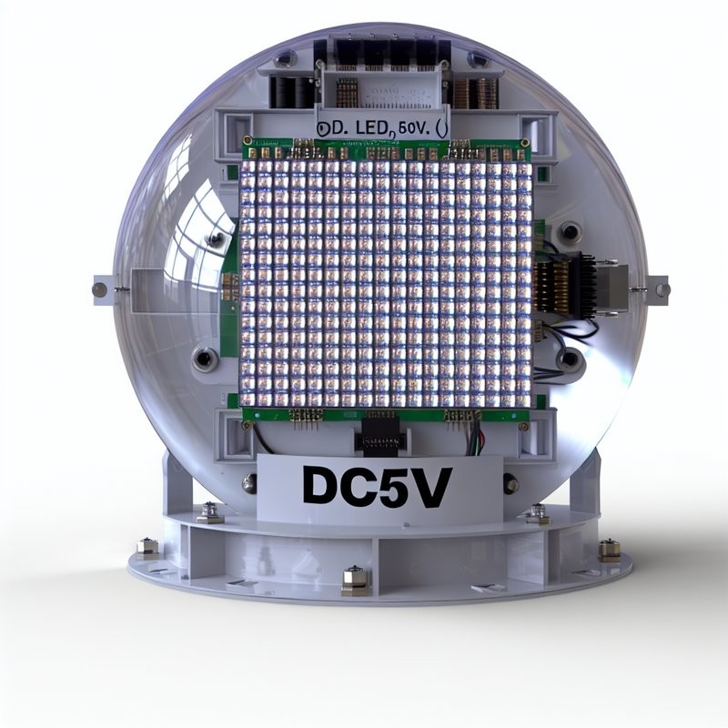 DC5V Bolvormige LED Display De Ultieme Keuze voor Video/Tekst/Afbeelding Weergave Behoeften