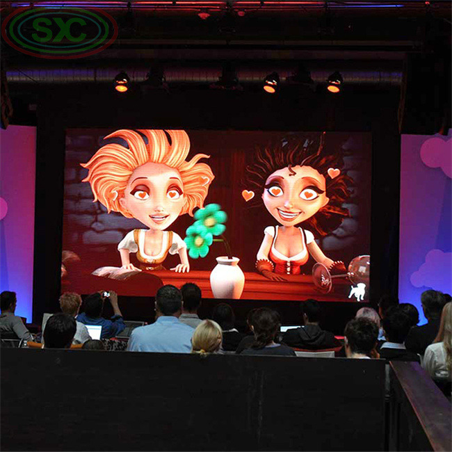 Gegoten aluminium LED-kast Huur LED-scherm Hoge contrastverhouding van 3000:1 en lichtgewicht modulegewicht van 0,154 kg