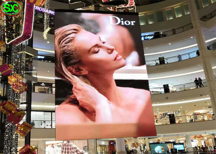Super Dunne het LEIDENE van de Reclame Binnen Volledige Kleur Vertoning P3.91 Brede Bekijken Hoek voor Wandelgalerijen