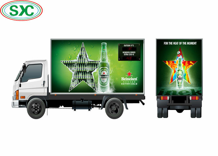 2727 Lampgrootte P6 LED-scherm voor mobiele vrachtwagen voor grafische reclame