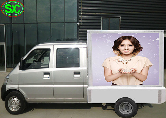 Openlucht Mobiele Vrachtwagen LEIDENE Vertoning, het Huur Geleide Mobiele Scherm P4 5 Jaar Garantie