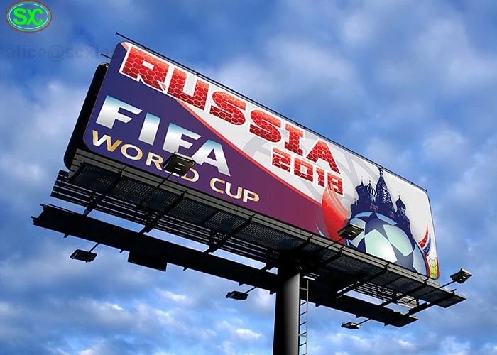 6mm Pixel van het LEIDENE Uiterst dun het Lichaamsontwerp het Schermaanplakbord voor de Wereldbeker van FIFA