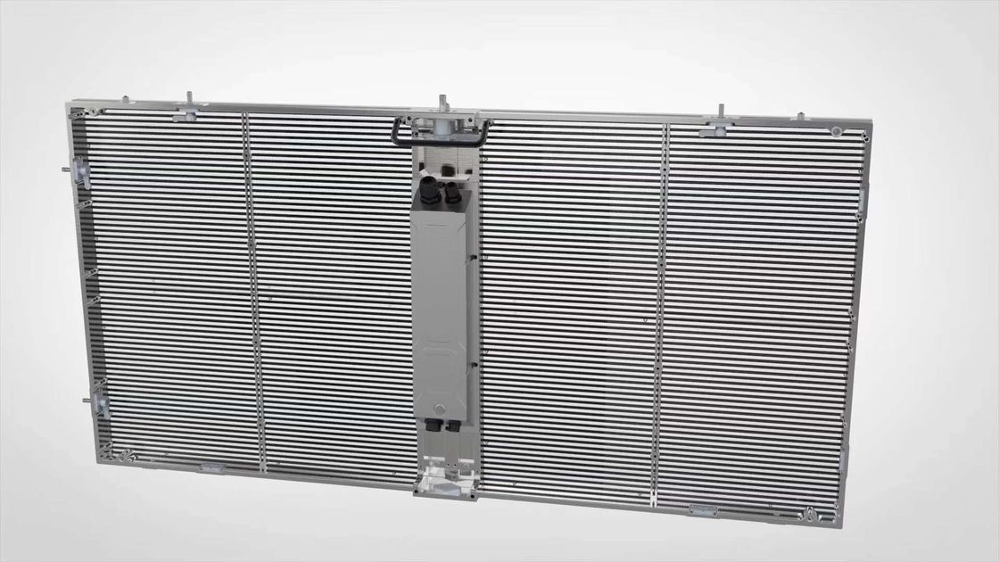 3.91mm Transparant Full Color LED Schermpaneel Voor Glazen Gordijngevels