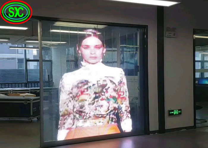 P3.9 Ultradun doorzichtig LED-video-scherm met een hoge verversingsfrequentie van meer dan 3840 Hz
