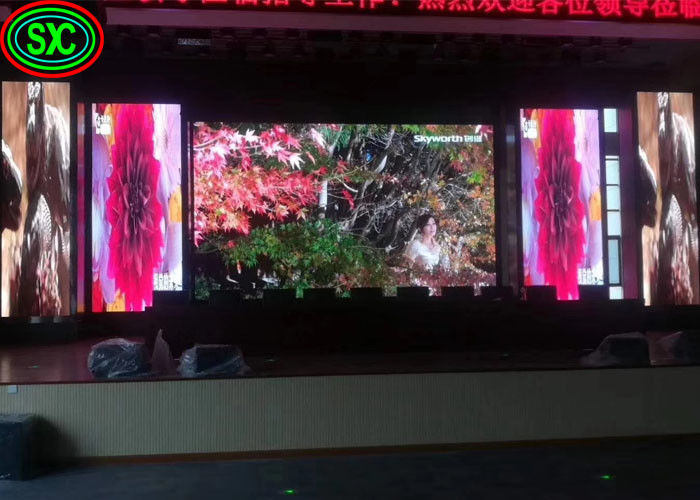 Hoogwaardige P3.91 Indoor Led Screen Stage Event Verhuur Full Color Video Wall 7 Segmenten