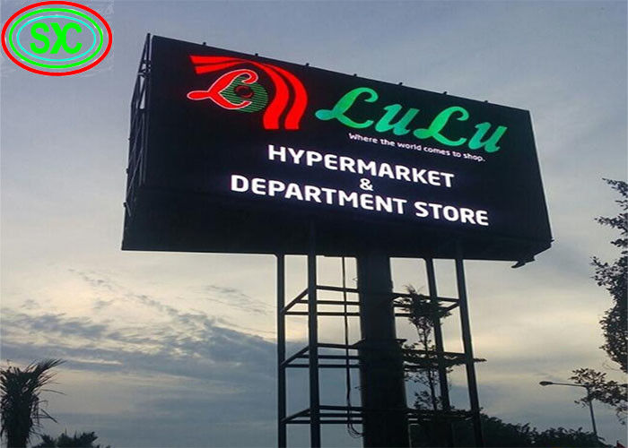 Grote outdoor P10 Full Color Advertising LED Screen Video Display IP67 waterdicht kast