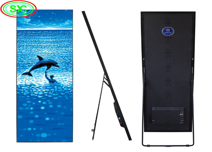 Indoor P2.5 Full Color Mirror Led Poster Display Draadloos USB 4G Smart Control
