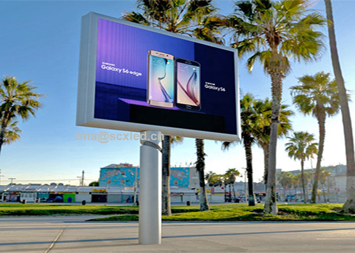 P8 SMD3535 Full Color LED Die-Cast Aluminium Screen Billboard 1024 X1024mm Steel Cabinet
