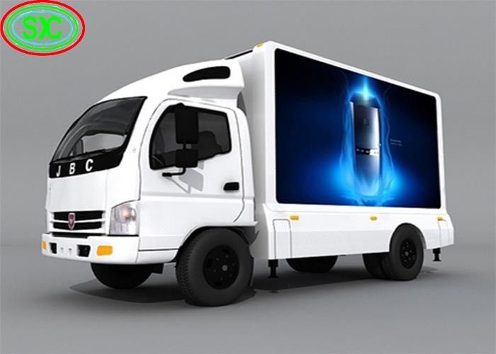Big Size P6 Truck Led Screen Advertising Voor Auto / Van Buitenwaterdichte Cinema