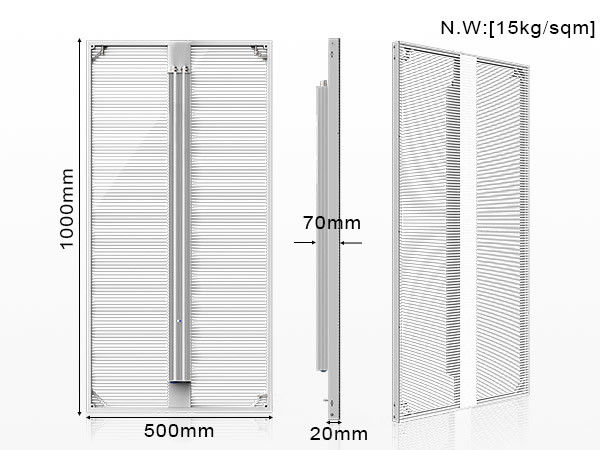 Indoor P3.9-7.8 Full Color Transparent Led Display Screen Smd Curved Led Video Wall Glass Led Screen Voor vitrine