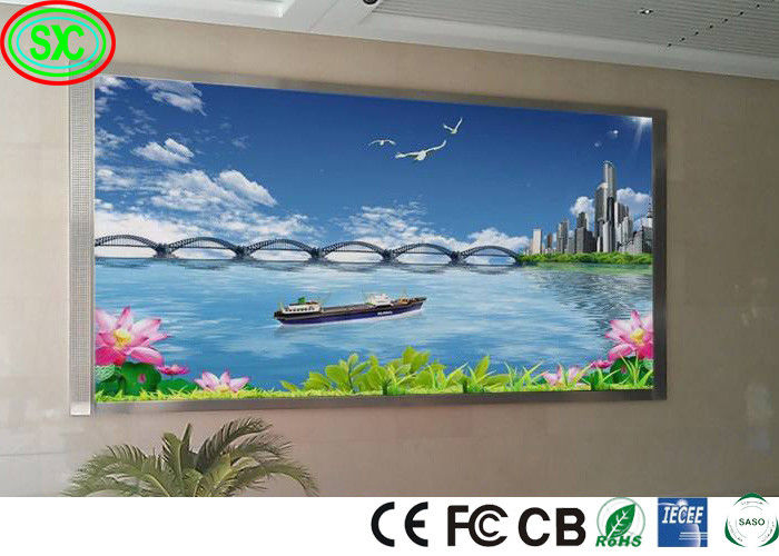 Vaste toonhoogte 2,5 mm LED videowandpaneel, kerk reusachtige smd full color indoor reclame