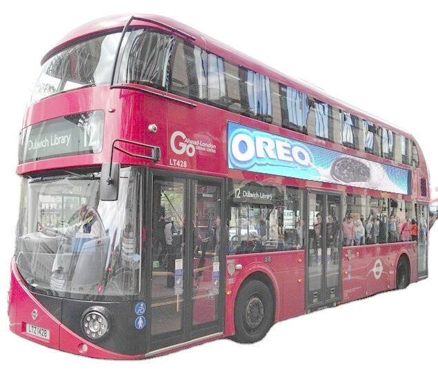 Buitenbus Waterdicht LED-advertentieborden Volkleurig P5 Volkleurig Frontservice