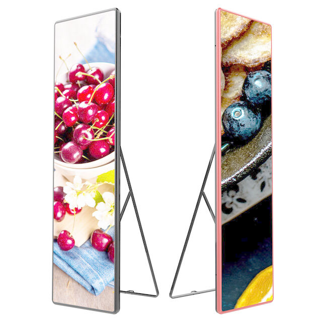 Indoor P3 Portable Led Poster Screen Full Color met aluminiumkas met die-casting