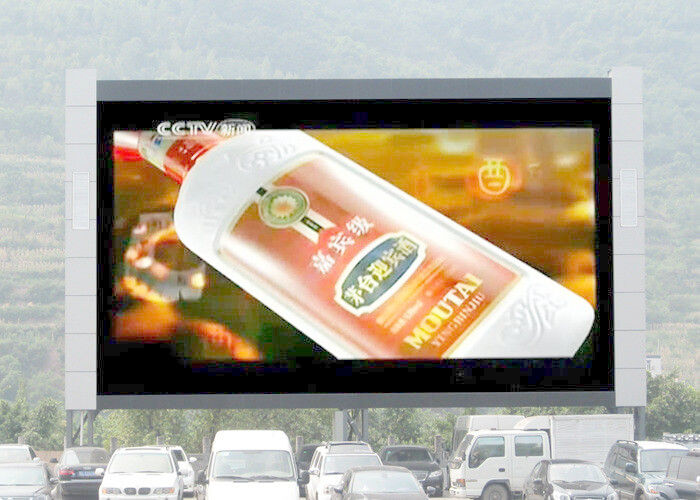 Top P31.25 DIP Outdoor Full Color LED Advertising Display Screen 1R1G1B Hoge helderheid