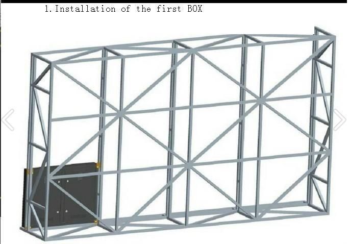 P10 Buiten LED Billboard 50000cd/m2 Helderheid IP65 waterdicht