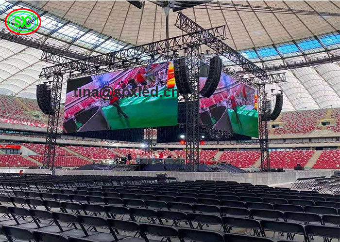 HD P3.91 podium achtergrondontwerp led tv studio scherm/indoor led video wandpaneel scherm