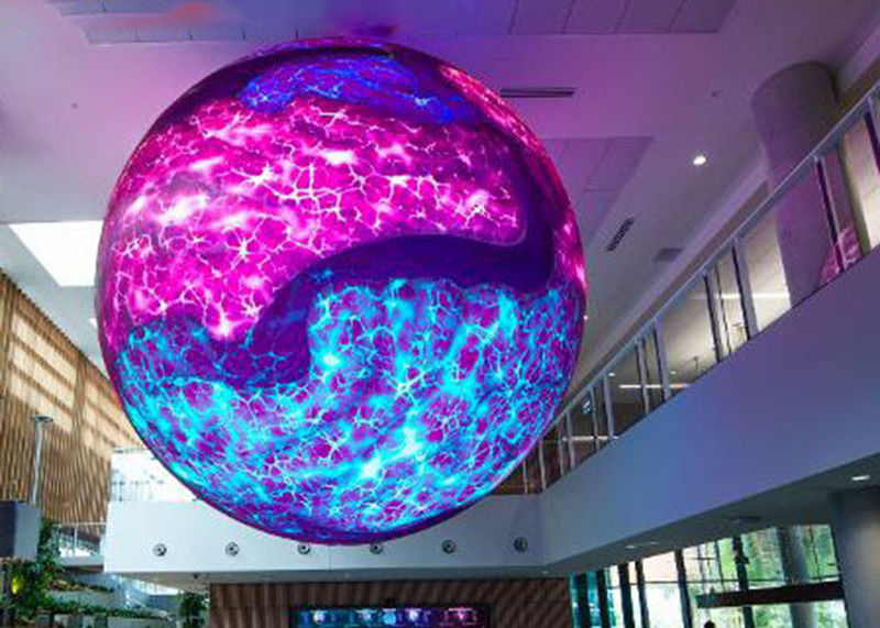 State-of-the-art LED Sphere Screen UL gecertificeerd voor winkelcentrum/evenement Onderhoudsmethode Backside Service