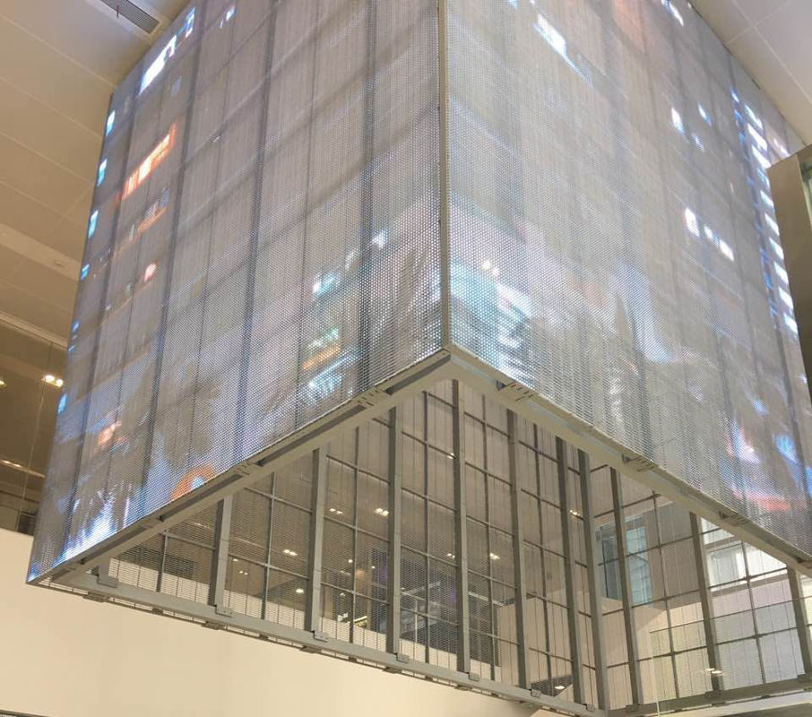 HD Full Color Video Advertising Led-scherm G3.91-7.82 Indoor Window Glass Transparant Led-display