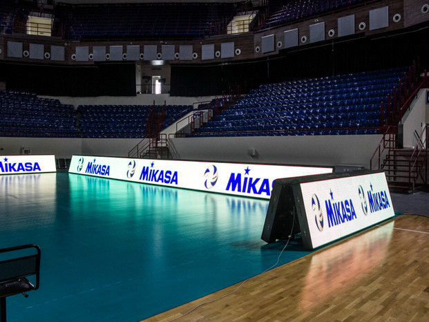 Waterdicht LED-scherm 320*160mm met 7500cd/sqm Helderheid en IP65 HD Ultra-Thin Stadium LED Die-Casting Aluminium