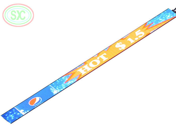 Fijnmazig full color P1.875 LED schapdisplay 900x60mm 800cd/m² Indoor Display