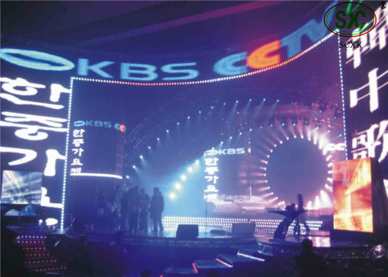 Goede prijs HD Full Color P4 Curved Large Led Video Wall Indoor Led Display Verhuur van schermen online