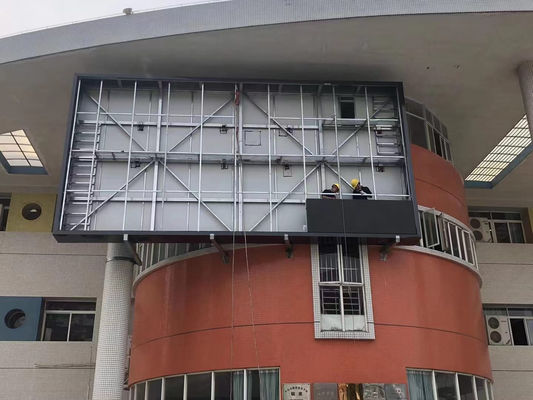 Openlucht commerciële vertoning 960X960MM van het reclameaanplakbord de grote vaste installatie van p10 leidde de besparing van de het schermmacht
