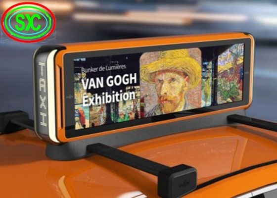 Goede prijs P6 Buiten HD Full Color LED Auto Dakbord Display 27778/Sqm 192x192mm online