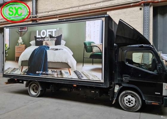 Buiten waterdicht LED-advertentiewagenscherm P6 Hoog helder Epistar-chip