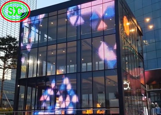 Scherm van de de muur het transparante vertoning van de Epistarspaander P12.5mm met 5 jaar garantie