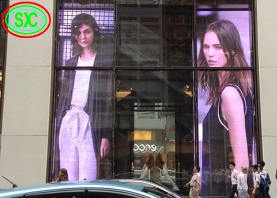 Waterdicht doorzichtig LED-scherm met aluminiumkastmateriaal en waterdicht IP43